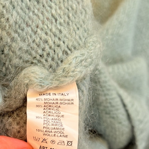 PULL PONCHO MOHAIR ET LAINE MODELE Paris NAIS - Picture 6 of 8